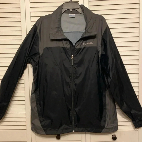 Columbia  Nylon Windbreaker with Hood Size L - Picture 1 of 5